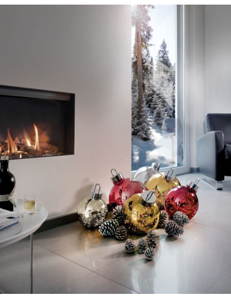 Led Ornament Kerstbal Rood 30 cm