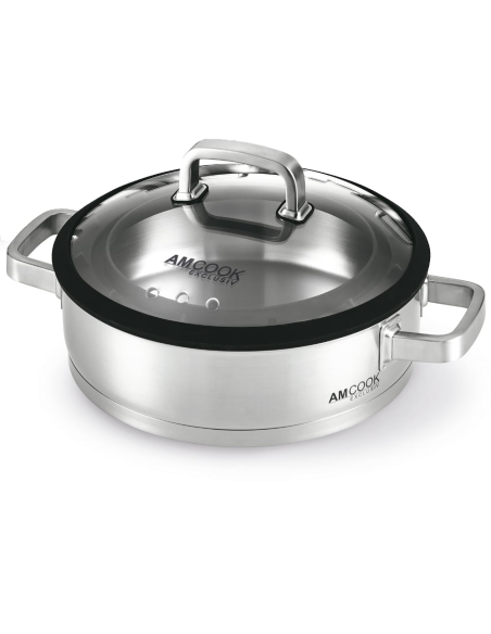 AMCOOK Downdraft Braadpan+ 28 cm