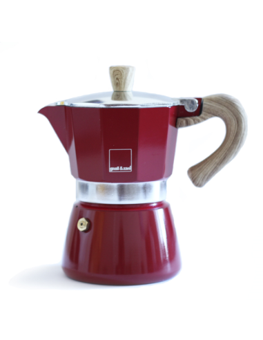 Venezia espressomaker 3-kops Rood