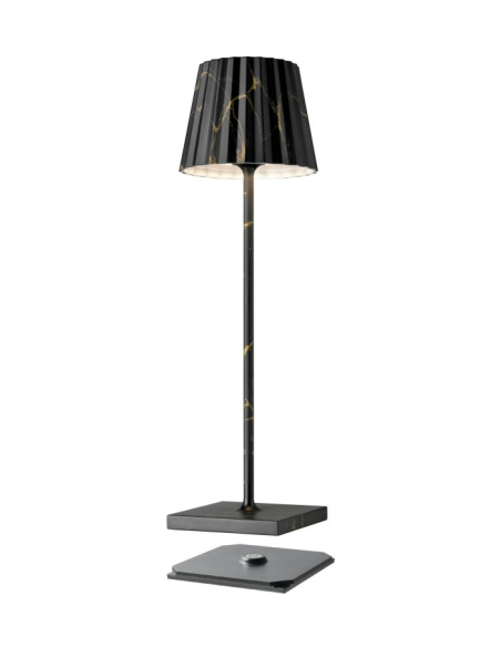 Troll 2.0 Outdoor Tafellamp Zwart Marmer