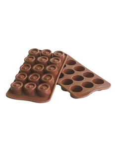 Choco, bak- en ijsvorm Vertigo 15-gats