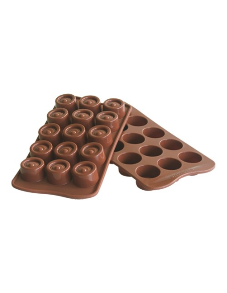 Choco, bak- en ijsvorm Vertigo 15-gats