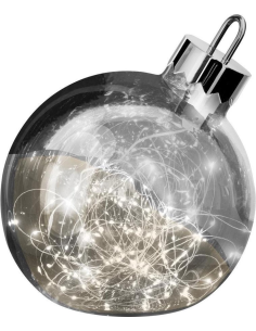 Led Ornament Kerstbal Smoke 20 cm