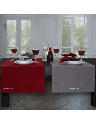 Loft Tafelloper 50 x 140 cm, Wijnrood