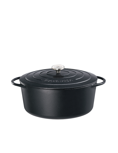 KP Gietijzeren Braadpan OV 40cm zwart