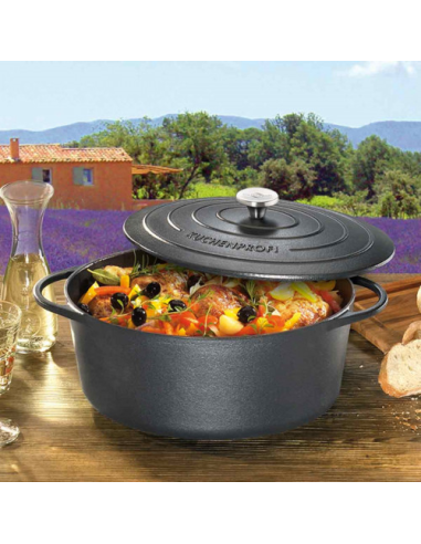 KP Gietijzeren Braadpan OV 40cm zwart