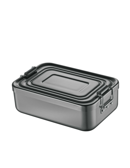 Mess Lunchbox M Antraciet Aluminium