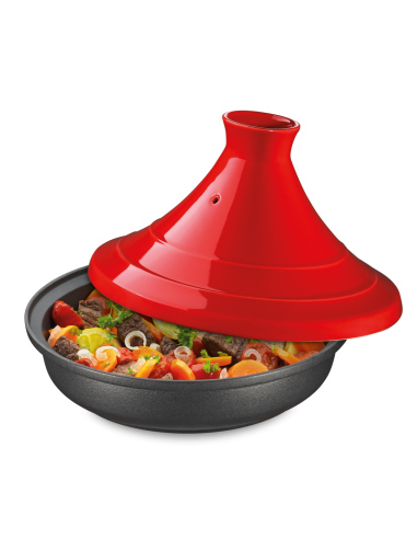 Spring Tajine gietijzer rood 28cm.