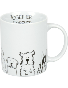 Koffiebeker Funny Dogs porselein