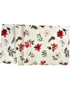 Tafelkleed X-Mas Flowers 150x250cm