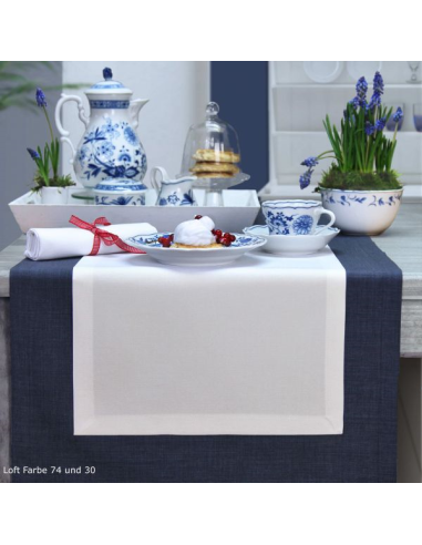 Loft Tafelloper 50 x 140 cm, Wit