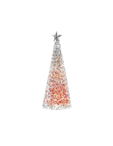 Kerstboom Glamour Led Rood 28 cm