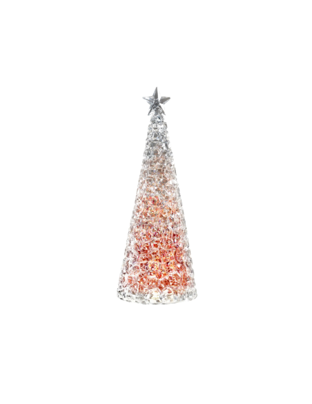 Kerstboom Glamour Led Rood 28 cm