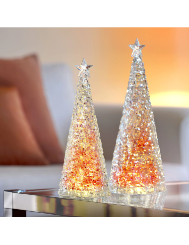 Kerstboom Glamour Led Rood 28 cm