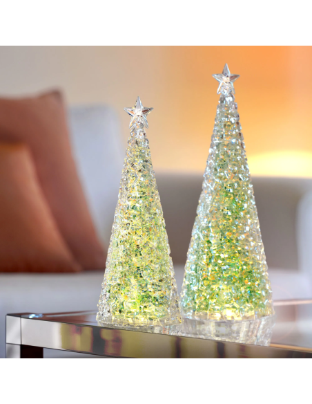 Kerstboom Glamour Led Groen 28 cm