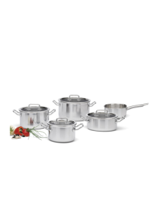 Spring Brigade Basic 5 delig pannenset met glazen deksels