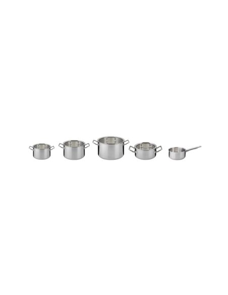 Spring Brigade Basic 5 delig pannenset met glazen deksels