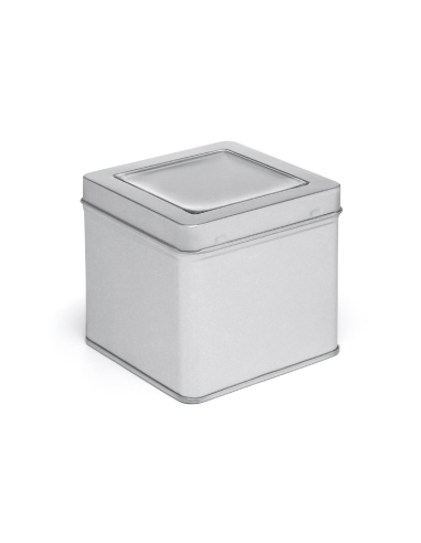 Theedoos met 4 blikjes en maatlepel