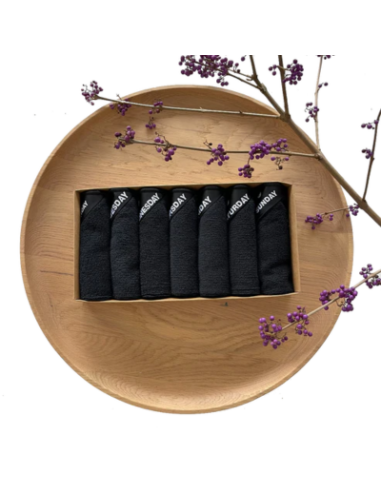 Klud vaatdoekjes Zwart Set van 7