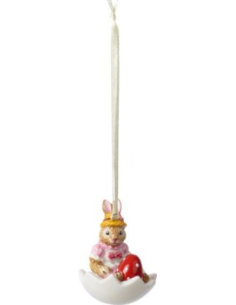 Villeroy en Boch Bunny Tales Ornament Anna in Eierschaal 5cm