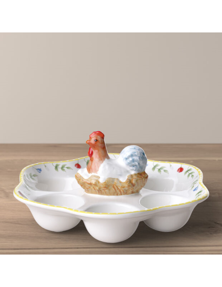 Villeroy en Boch Eierbord haan en kip SPRING AWAKENING