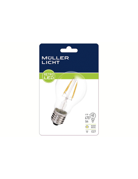 LED Gloeilamp Retrofit E27 4 Watt Warmwit