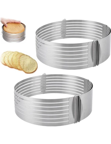 Taartsnijring RVS verstelbaar 24-31 cm
