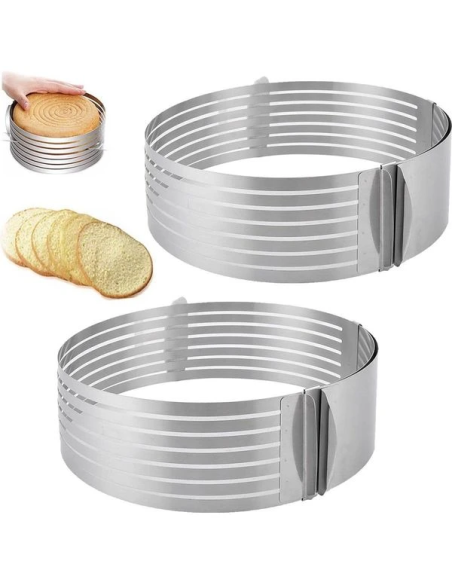 Taartsnijring RVS verstelbaar 24-31 cm