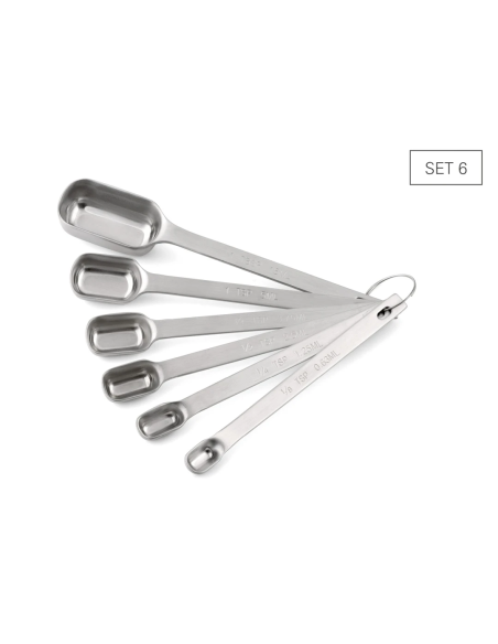 Maatlepels RVS Profi kwaliteit set van 6