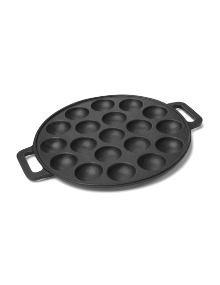 Poffertjespan Gietijzer 24 cm - 19 gaats