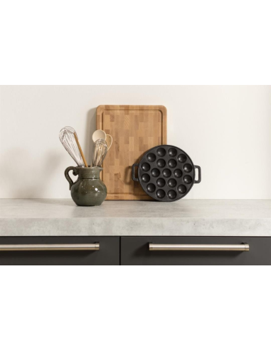 Poffertjespan Gietijzer 24 cm - 19 gaats