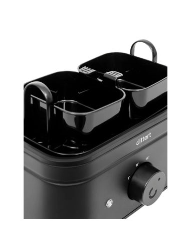 Dittert automatische Eierkoker Dark zwart RVS