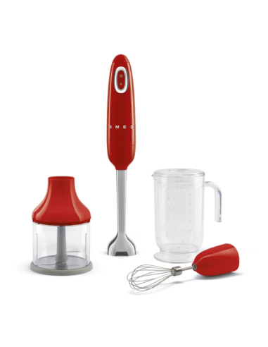 Smeg Staafmixer Set 50's Retro Style, Rood