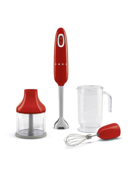 Smeg Staafmixer Set 50's Retro Style, Rood