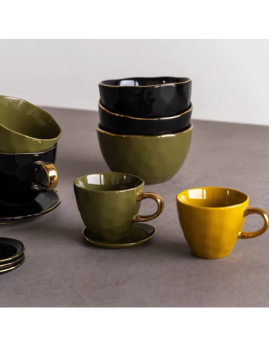 Urban Nature Good Morning Koffie kopje  Ø8 cm - Amber green