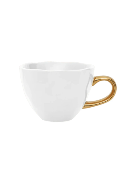 Urban Nature Good Morning Cappuccino kopje 300 ml - Wit met Goud