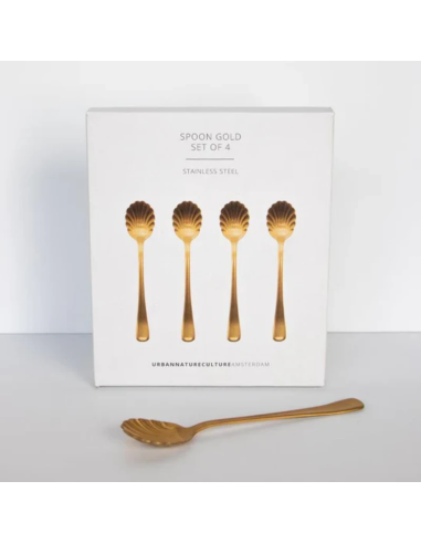 Urban Nature Lepel Gold 4 stuks stijlvol design in cadeauverpakking