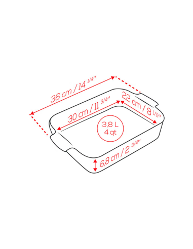 Peugeot Appolia Ovenschaal 36 cm Ecru