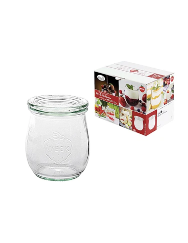 Set van 12 Amuseglazen met deksel 200ml (Weckglazen)