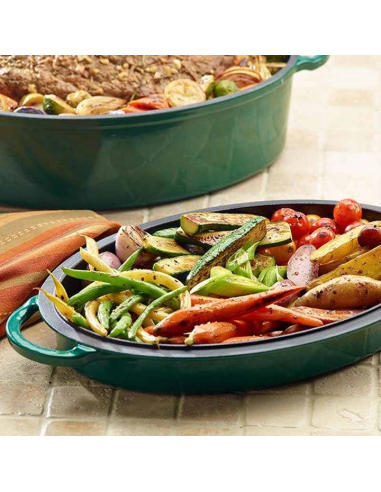 Big Green Egg Green Dutch Oven Oval