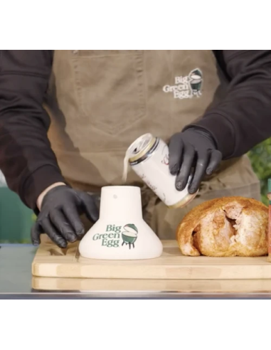 Big Green Egg Sittin'Turkey Ceramic Roaster