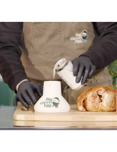 Big Green Egg Sittin'Turkey Ceramic Roaster