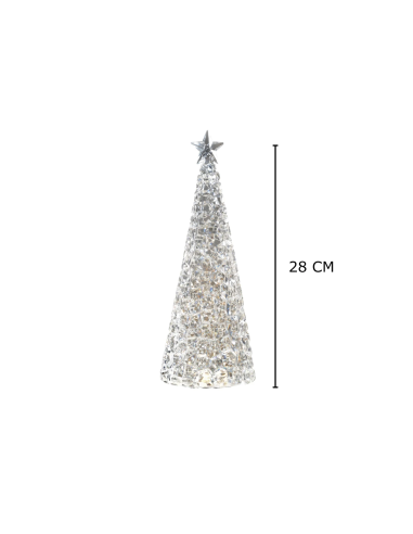 Kerstboom Glamour Led Acryl 28 cm