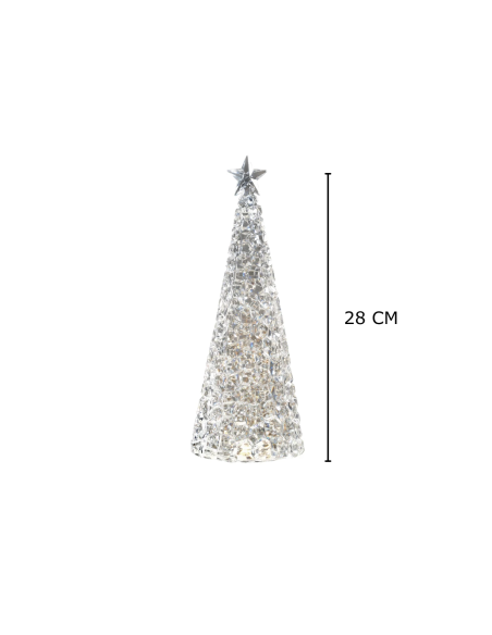 Kerstboom Glamour Led Acryl 28 cm Kerstboom Glamour Led Acryl 28 cm