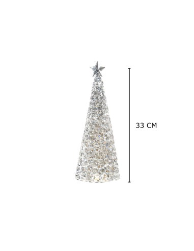 Kerstboom Glamour Led Acryl 33 cm