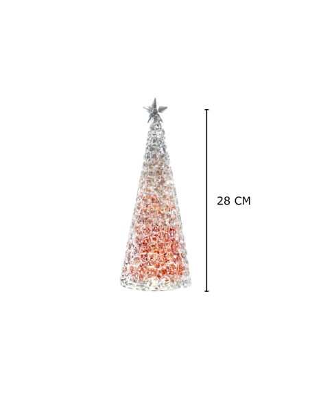 Kerstboom Glamour Led Rood 28 cm Kerstboom Glamour Led Rood 28 cm