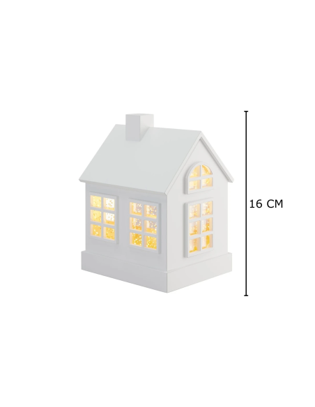 Sompex Glamour Huis LED wit 16 cm Sompex Glamour Huis LED wit 16 cm