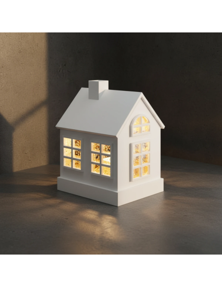 Sompex Glamour Huis LED wit 16 cm Sompex Glamour Huis LED wit 16 cm