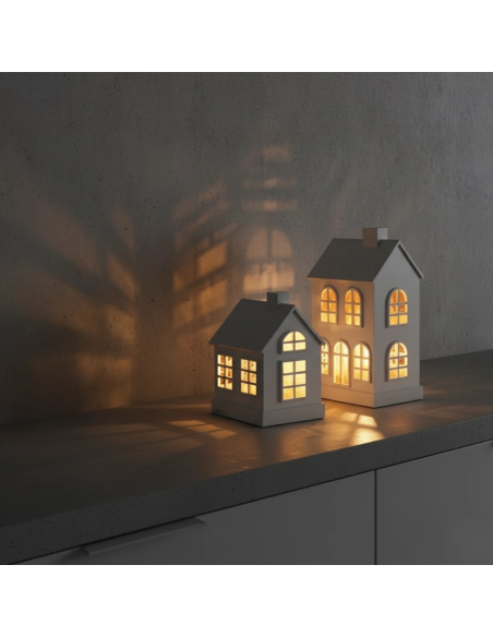 Sompex Glamour Huis LED wit 16 cm Sompex Glamour Huis LED wit 16 cm