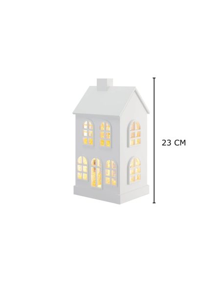 Sompex Glamour Huis LED wit 23 cm Sompex Glamour Huis LED wit 23 cm